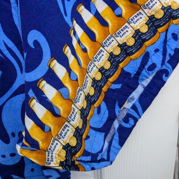 Corona Extra Hawaiian Style Shirt, Men's XL, Beer Bottle Design, Soft Rayon - Picture 4 of 10